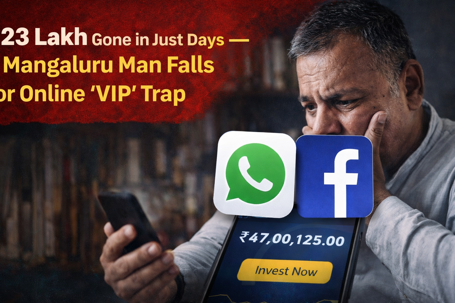 ₹23 Lakh Gone in Just Days — Mangaluru Man Falls for Online ‘VIP’ Trap